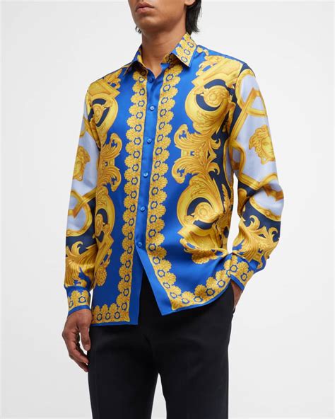 versace mens shirts on sale|1st copy Versace shirt men.